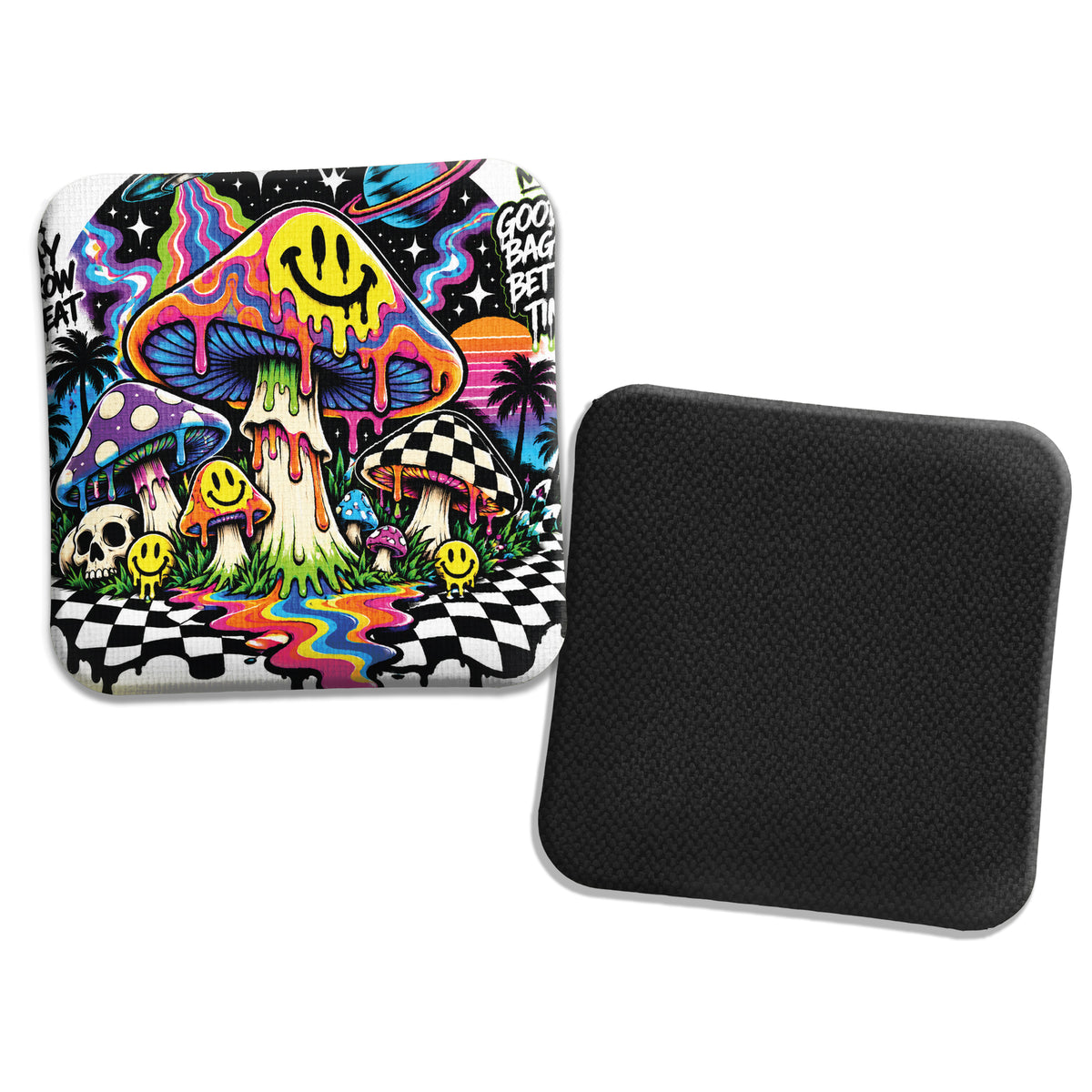 Hybrid Carpet Cornhole Bags - Speed Profile 5/8 - Mushroom Smile