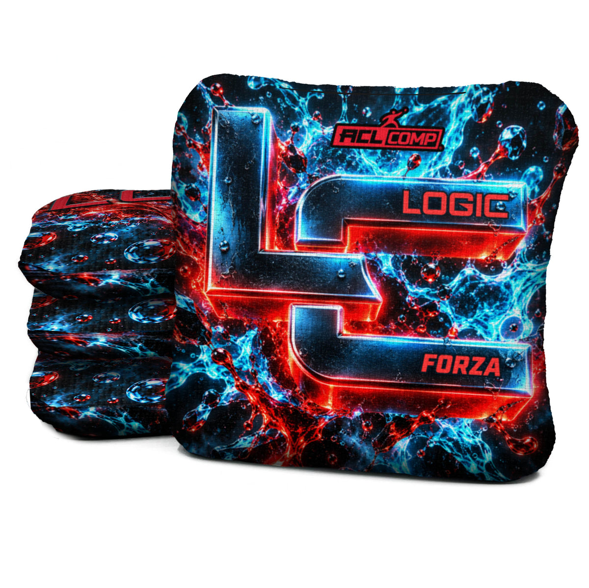 Chrome Splash - Cornhole Bags - Multiple Series - Set of 4