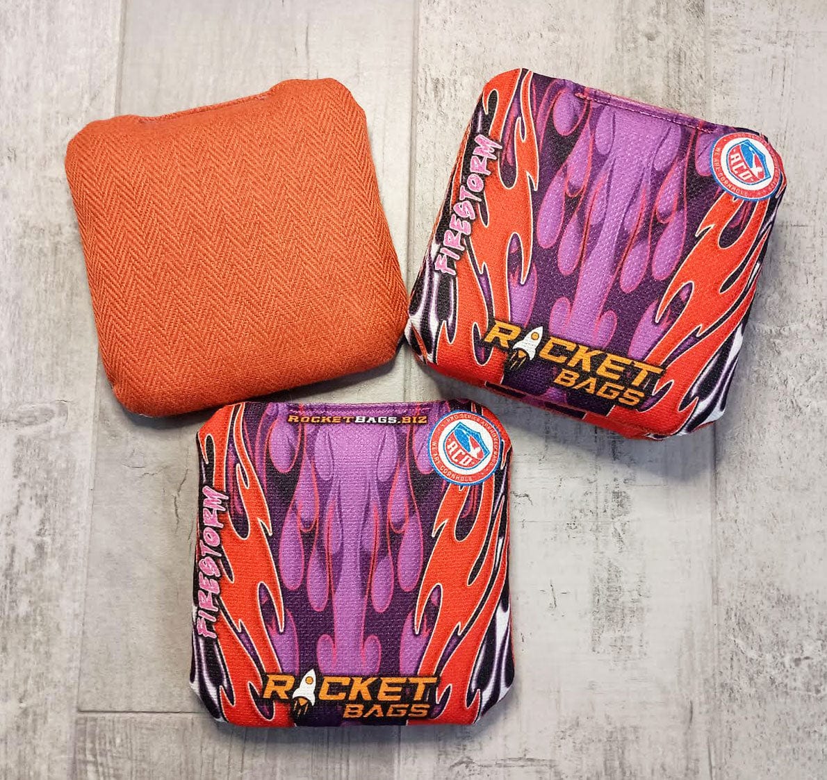 Pro Cornhole Bags Red FireStorm Pro Cornhole Bags