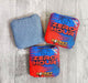 Pro Cornhole Bags Red Zero Hour ACO Stamped Carpet Cornhole Bags