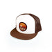 Hats Brown Retro Elakai Patch Flat Brim Hat
