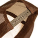 Hats Brown Retro Elakai Patch Flat Brim Hat