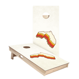 Retro Florida Star Cornhole Boards