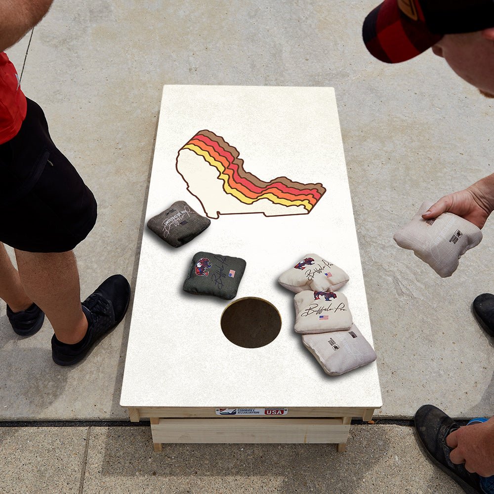 Retro Florida Star Cornhole Boards