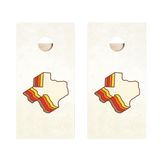 Retro Texas Star Cornhole Boards