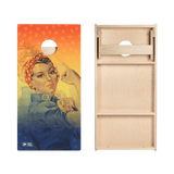 Retro We Can Do It Star Cornhole Boards
