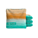 Rippling Stripes Orange Aqua NXT Dri-Tek Cornhole Bags