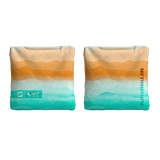 Rippling Stripes Orange Aqua NXT Dri-Tek Cornhole Bags