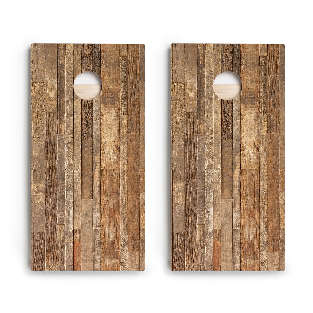 Rustic Wood Star Cornhole Boards