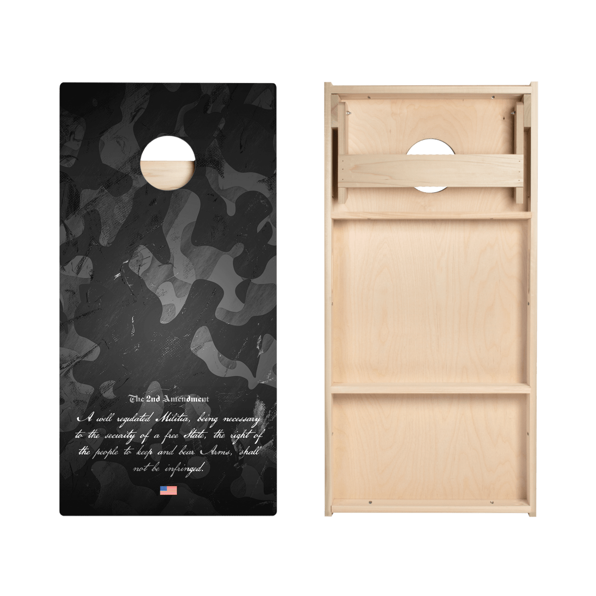 Second Amendment Star Cornhole Boards