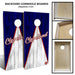 Brand New Cleveland Baseball Triangle 2x4 Backyard Regulation Cornhole Set (includes 8 bags)