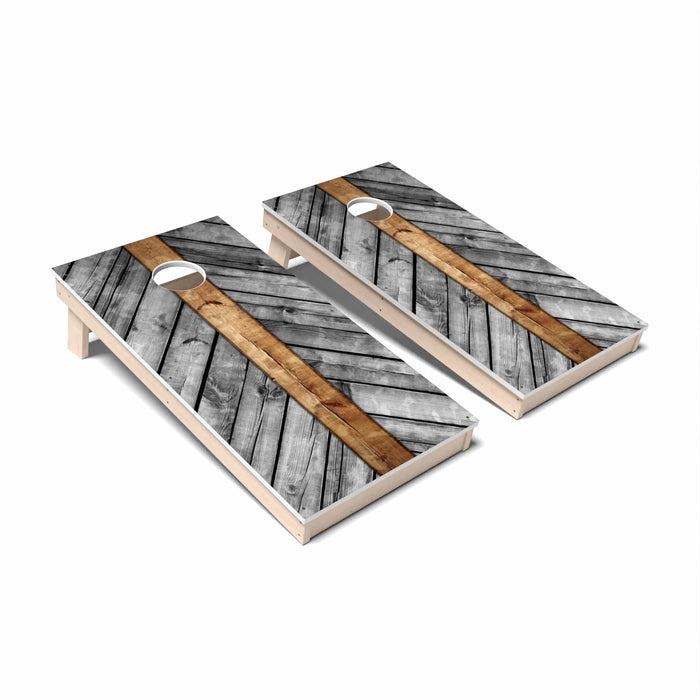 Cornhole Board Geometric Wood Cornhole Boards - All Weather