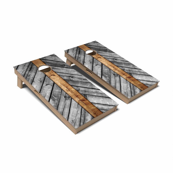 Cornhole Board Geometric Wood Cornhole Boards - Professional Signature