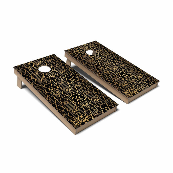 Retro Cornhole Boards - Backyard