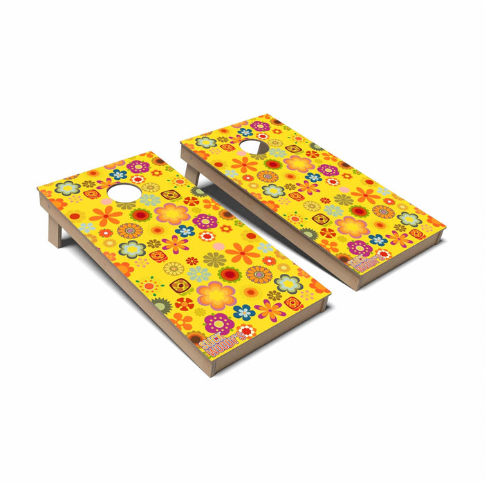 Retro Cornhole Boards - Backyard