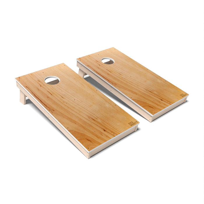 Cornhole Board Natural Wood Cornhole Boards - All Weather