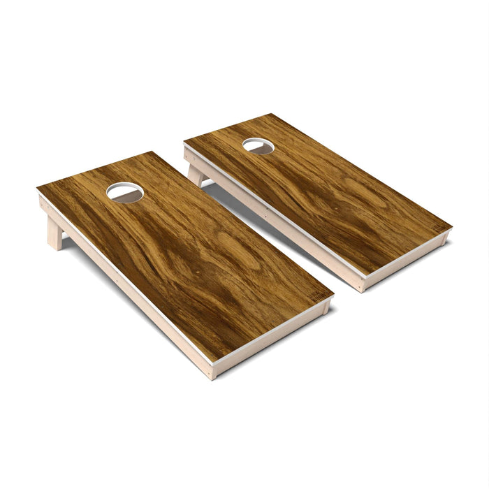 Natural Wood Cornhole Boards - All Weather