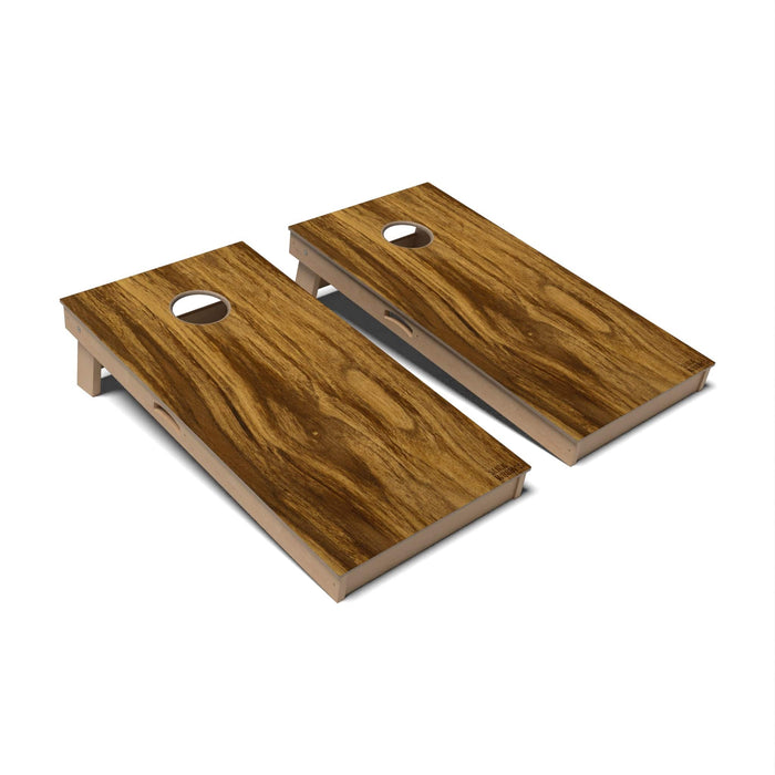 Natural Wood Cornhole Boards - Professional Signature