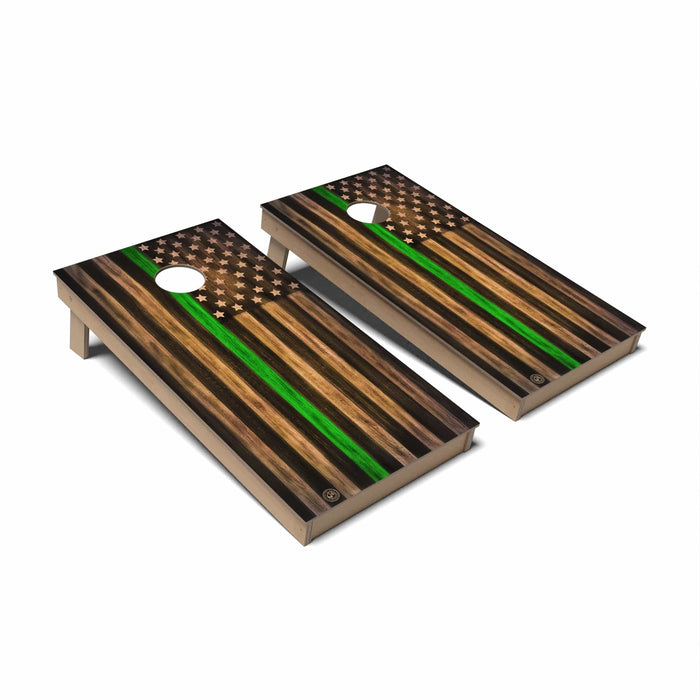 Cornhole Board Thin Line Flag Cornhole Boards - Backyard