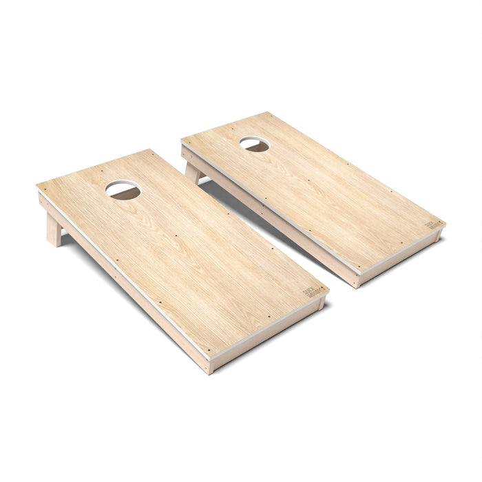 Natural Wood Cornhole Boards - All Weather