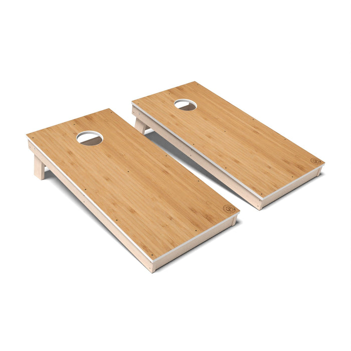 Natural Wood Cornhole Boards - All Weather