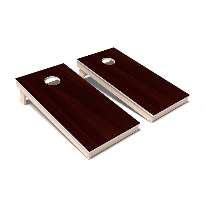 Natural Wood Cornhole Boards - All Weather
