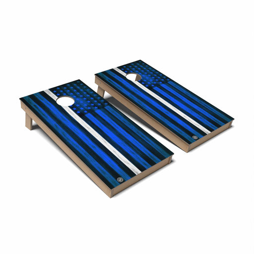 Cornhole Board Thin Line Flag Cornhole Boards - Backyard