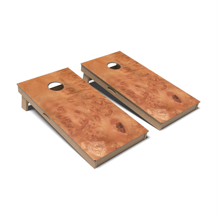 Rustic Wood Cornhole Boards - Professional Signature