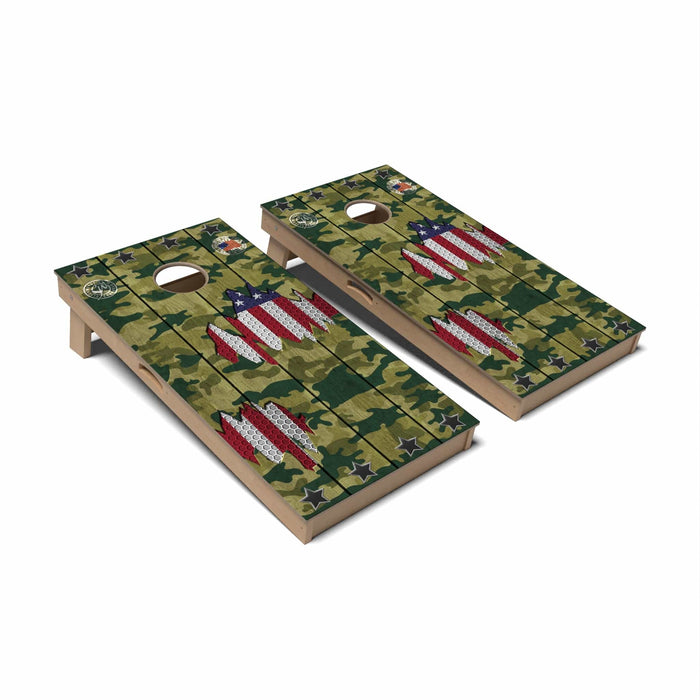 Patriotic Cornhole Boards - Professional Signature
