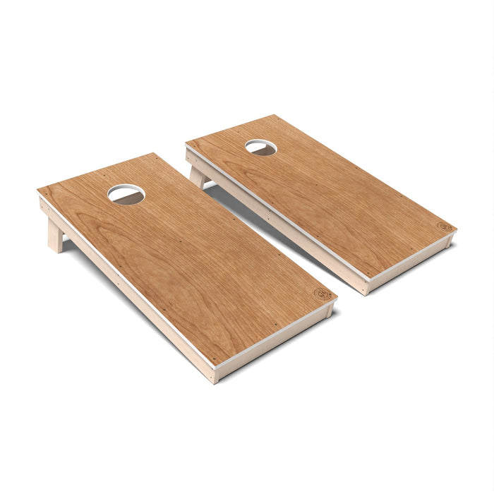 Natural Wood Cornhole Boards - All Weather
