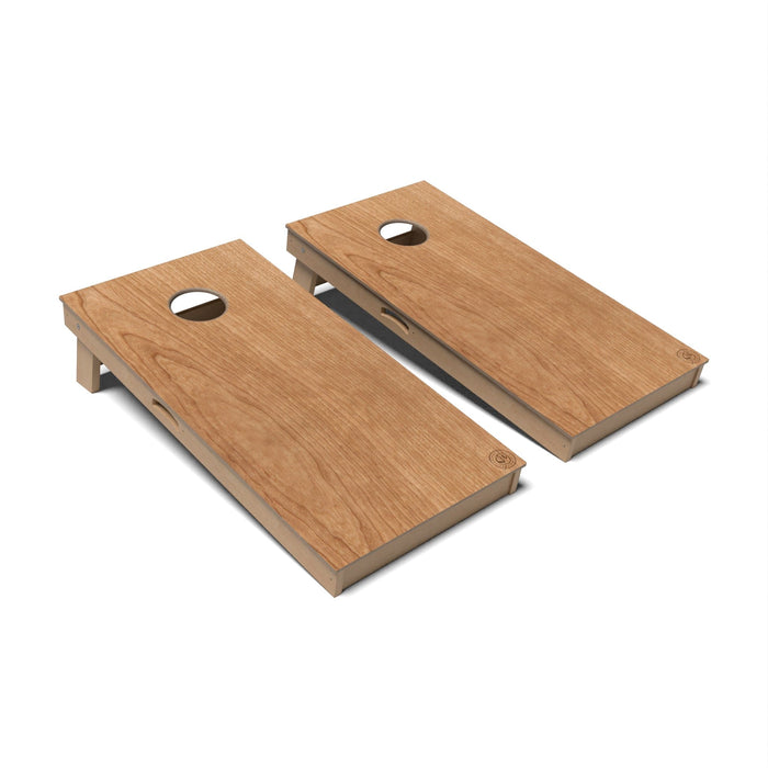 Natural Wood Cornhole Boards - Professional Signature