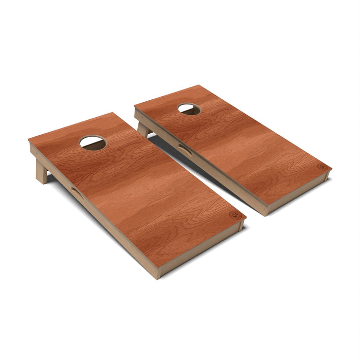 Natural Wood Cornhole Boards - Professional Signature