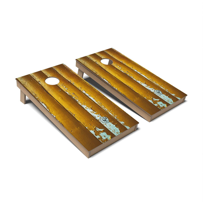 Cornhole Board Rustic Wood Cornhole Boards - Backyard