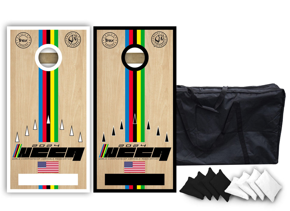 Cornhole Board Custom WCCA Cornhole Board Set Custom WCCA Cornhole Boards - All Weather Bundle