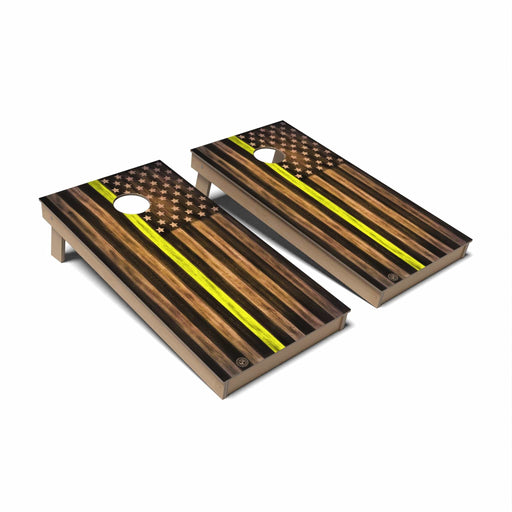 Cornhole Board Thin Line Flag Cornhole Boards - Backyard