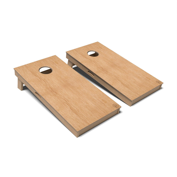 Natural Wood Cornhole Boards - Professional Signature