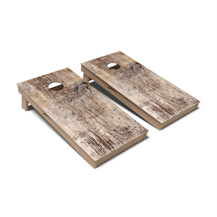Rustic Wood Cornhole Boards - Professional Signature