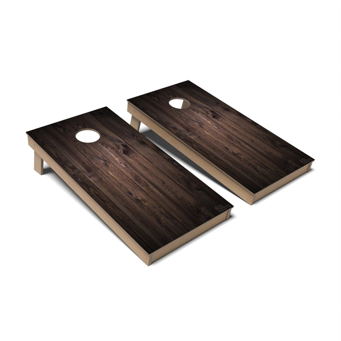 Cornhole Board Rustic Wood Cornhole Boards - Backyard