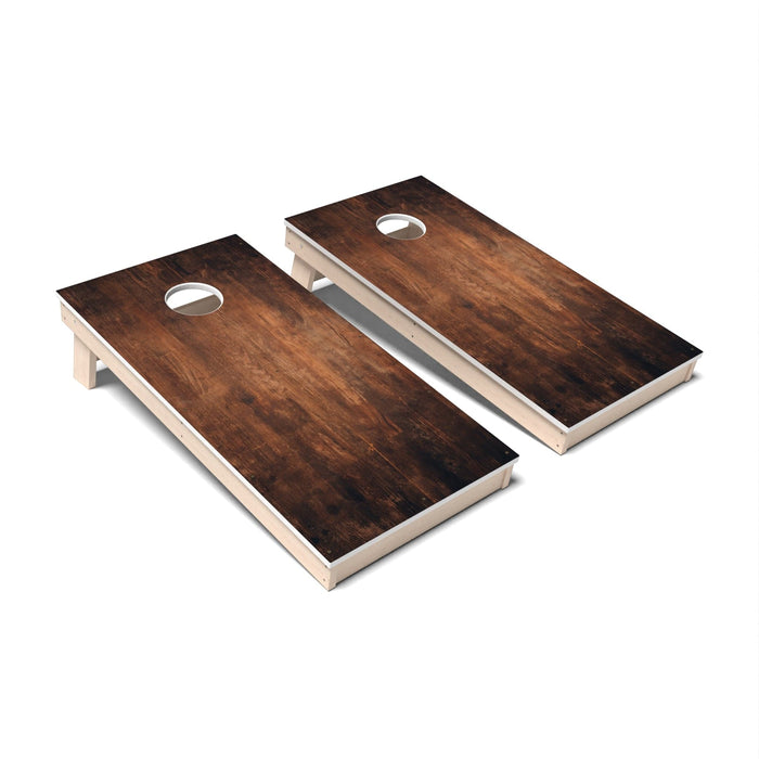 Rustic Wood Cornhole Boards - All Weather