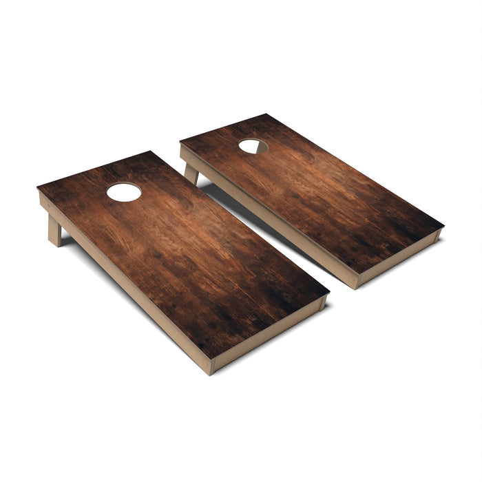 Cornhole Board Rustic Wood Cornhole Boards - Backyard