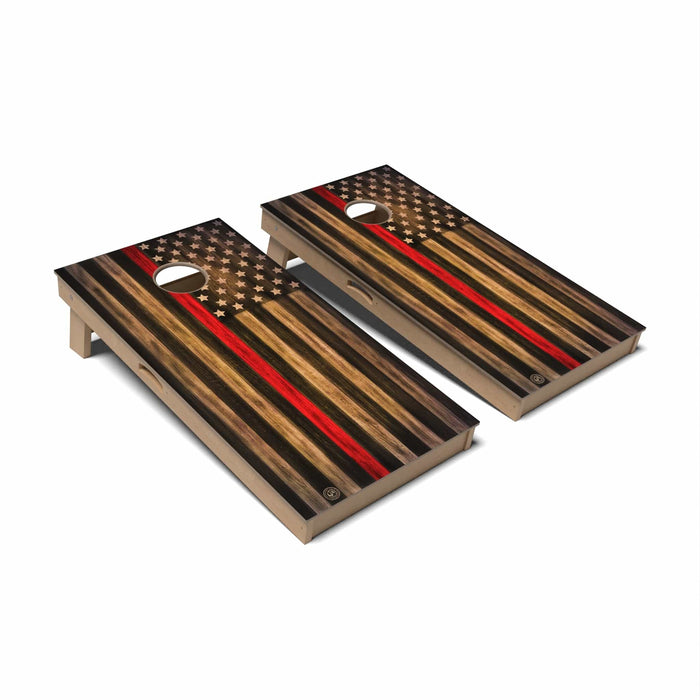 Cornhole Board Thin Line Flag Cornhole Boards - Professional Signature