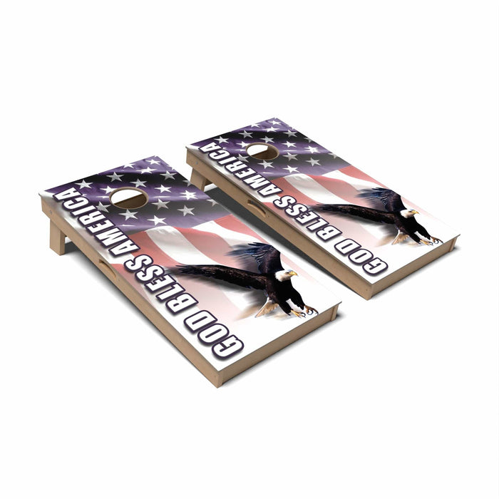 Patriotic Cornhole Boards - Professional Signature