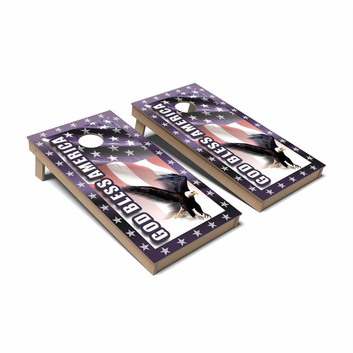 Patriotic Cornhole Boards - Backyard