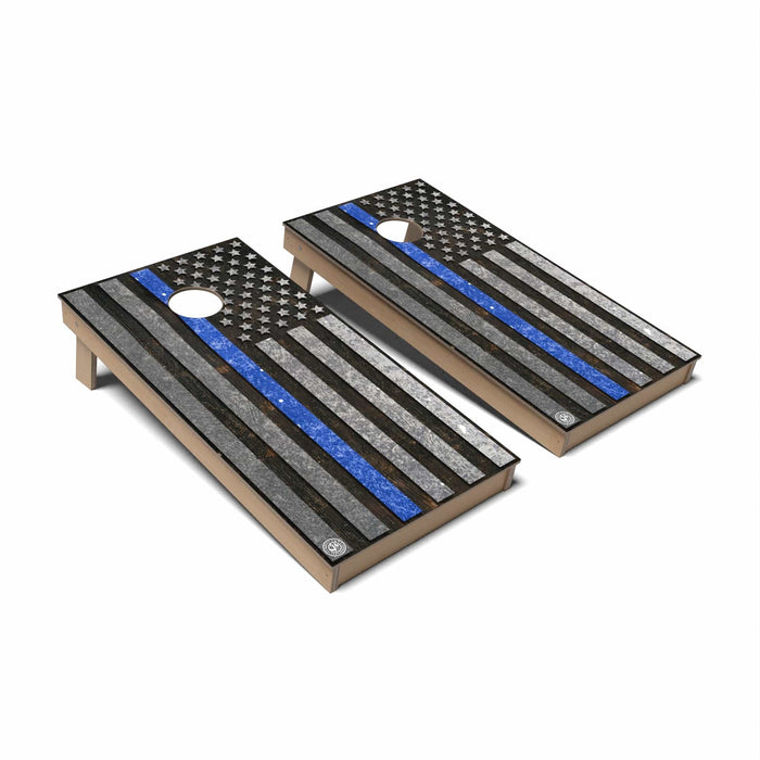 Cornhole Board Thin Line Flag Cornhole Boards - Backyard