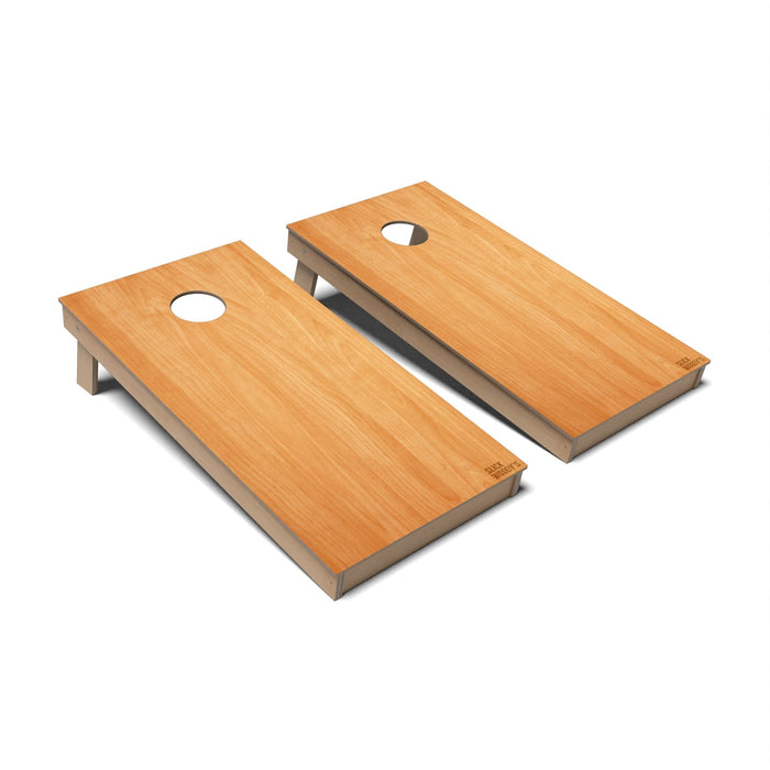 Cornhole Board Natural Wood Cornhole Boards - Backyard