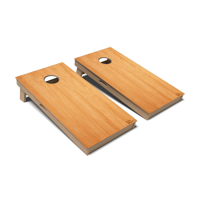 Natural Wood Cornhole Boards - Professional Signature