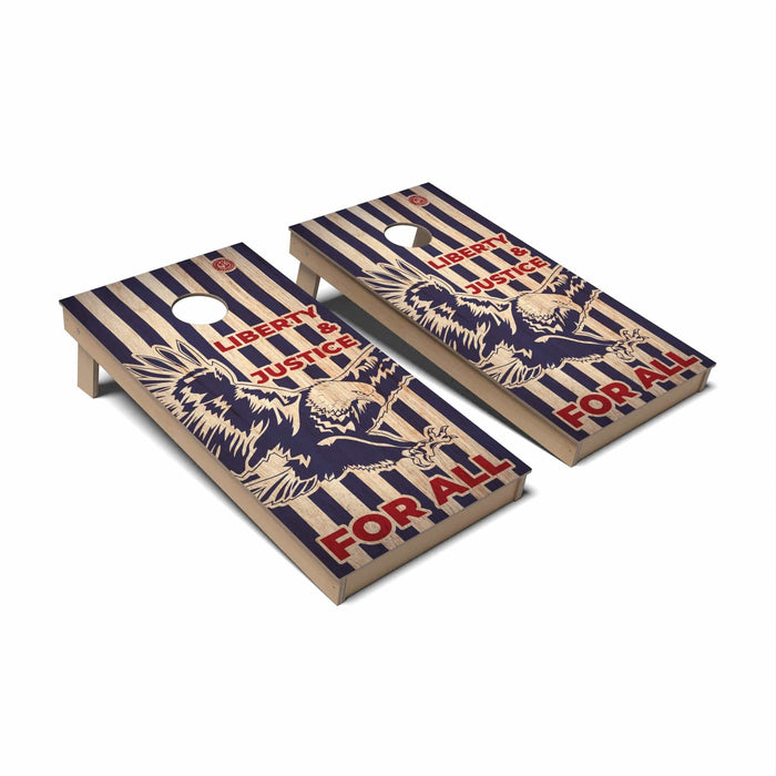 Americana Cornhole Boards - Backyard