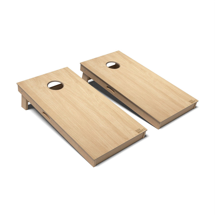 Natural Wood Cornhole Boards - Professional Signature