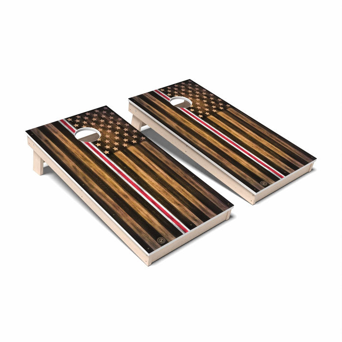 Cornhole Board Thin Line Flag Cornhole Boards - All Weather
