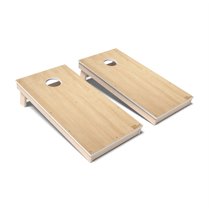 Natural Wood Cornhole Boards - All Weather